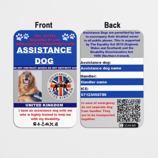 Assistance Dog Cards Archives - NS DESIGN